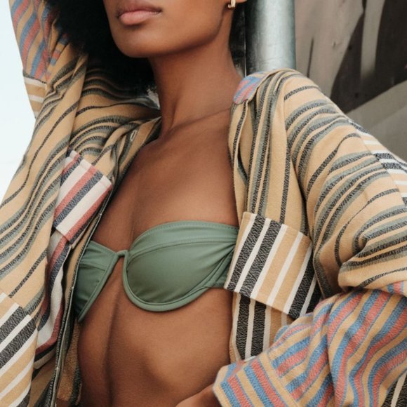 NWT Tropic of C mariel bikini top in laurel - Picture 1 of 7